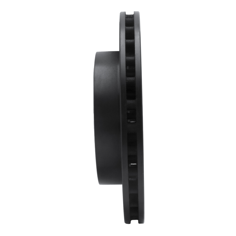 Dodge Dakota Brake Rotor (1) - Front Right - R1 Concepts - Drilled & Slotted - Black - `05-`11